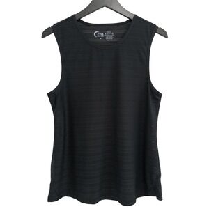 ZYIA Active Tank Top Womens M Black Mesh Sleeveless Gym Athleisure Yoga Sporty